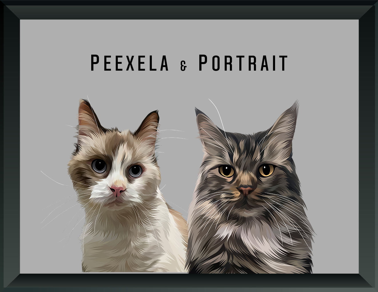 Pet Portrait - Two Pets
