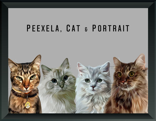 Pet Portrait - Four Pets
