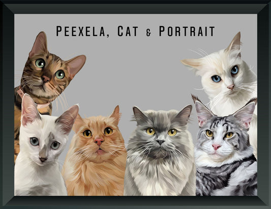 Pet Portrait - Six Pets