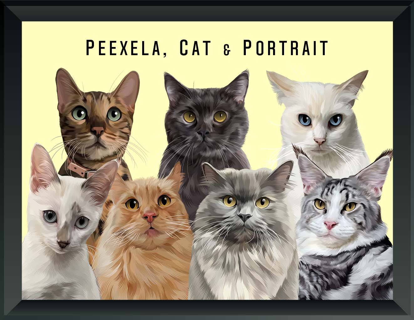 Pet Portrait - Seven Pets