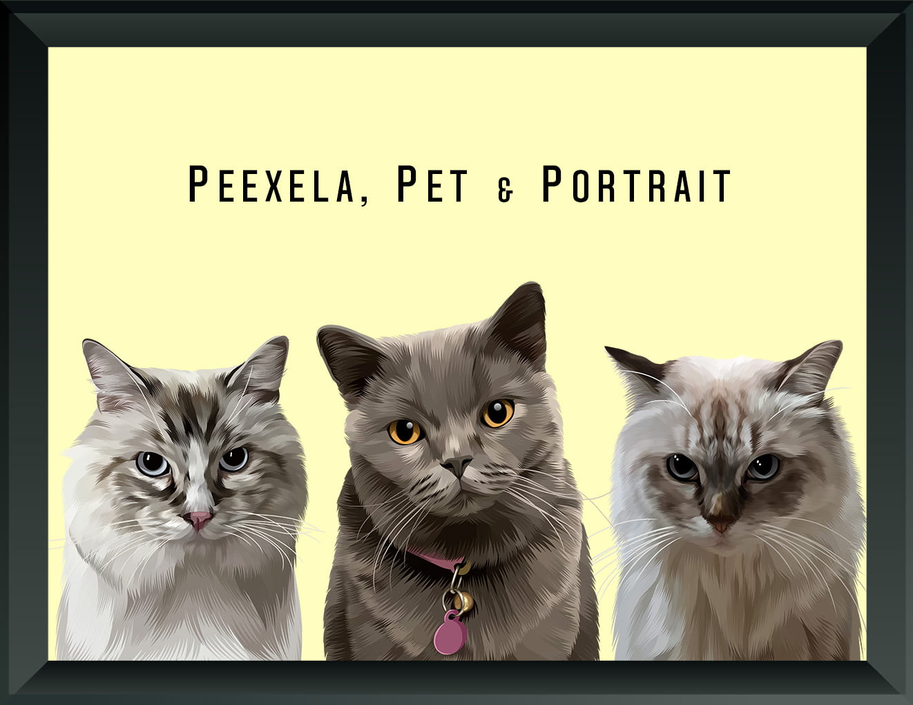 Pet Portrait - Three Pets